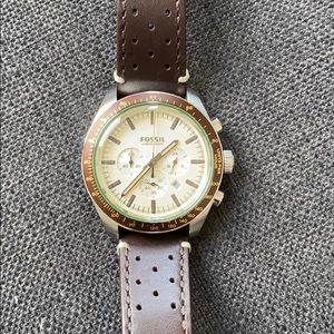 Men’s Fossil Brown Leather Watch